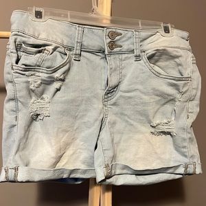 So Low Rise MIDI denim shorts
